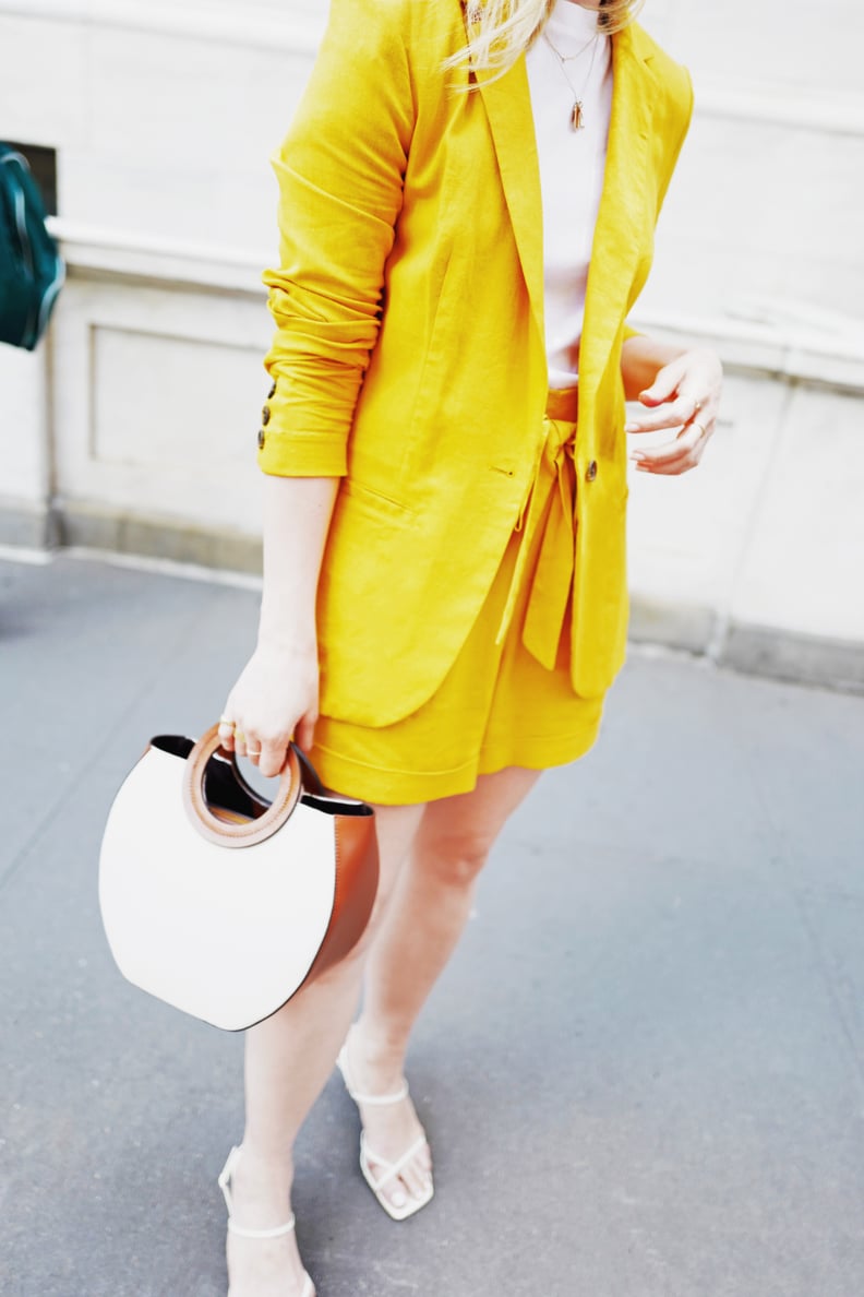 A Not-So-Mellow Yellow Blazer-and-Shorts Set