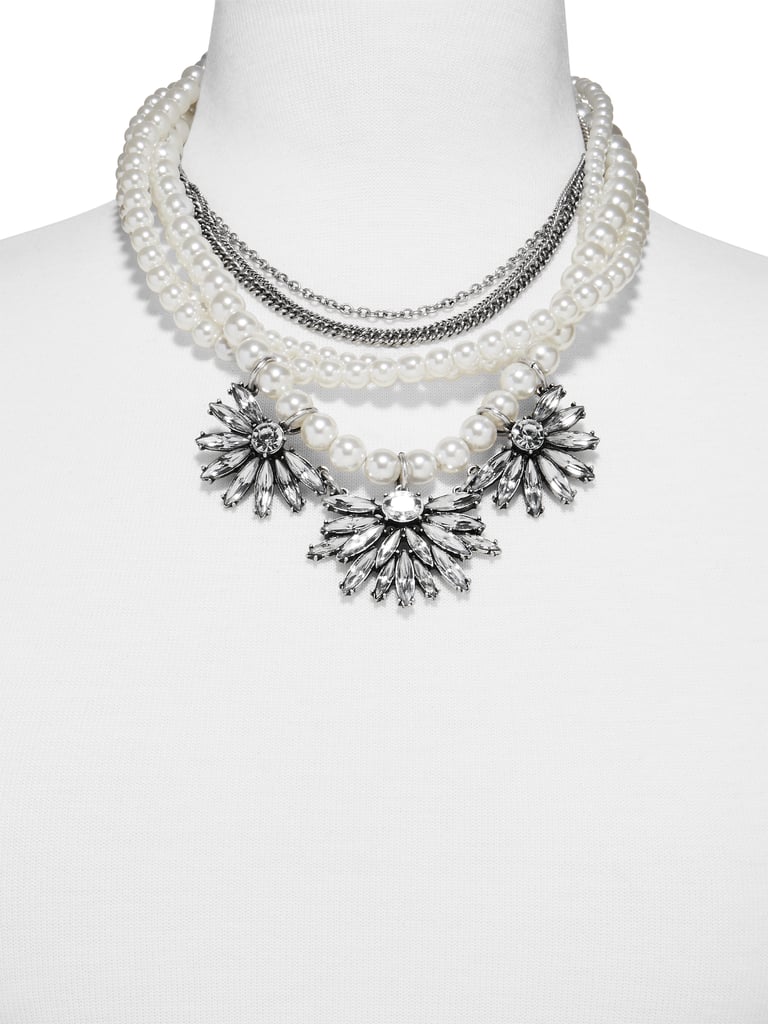 SugarFix by BaubleBar x Target Pearl and Crystal Bib Necklace ($30)