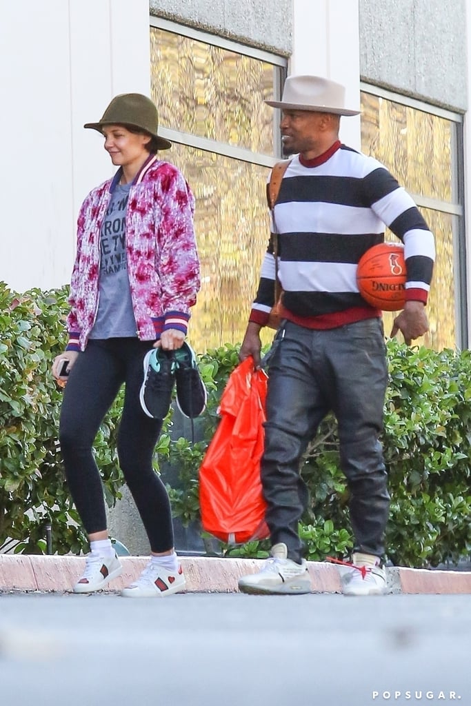 Jamie Foxx and Katie Holmes on Valentine's Day 2018