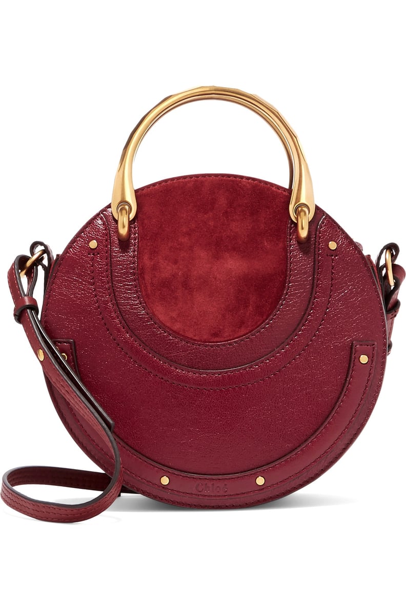 Chloé Pixie Textured-Leather and Suede Bag