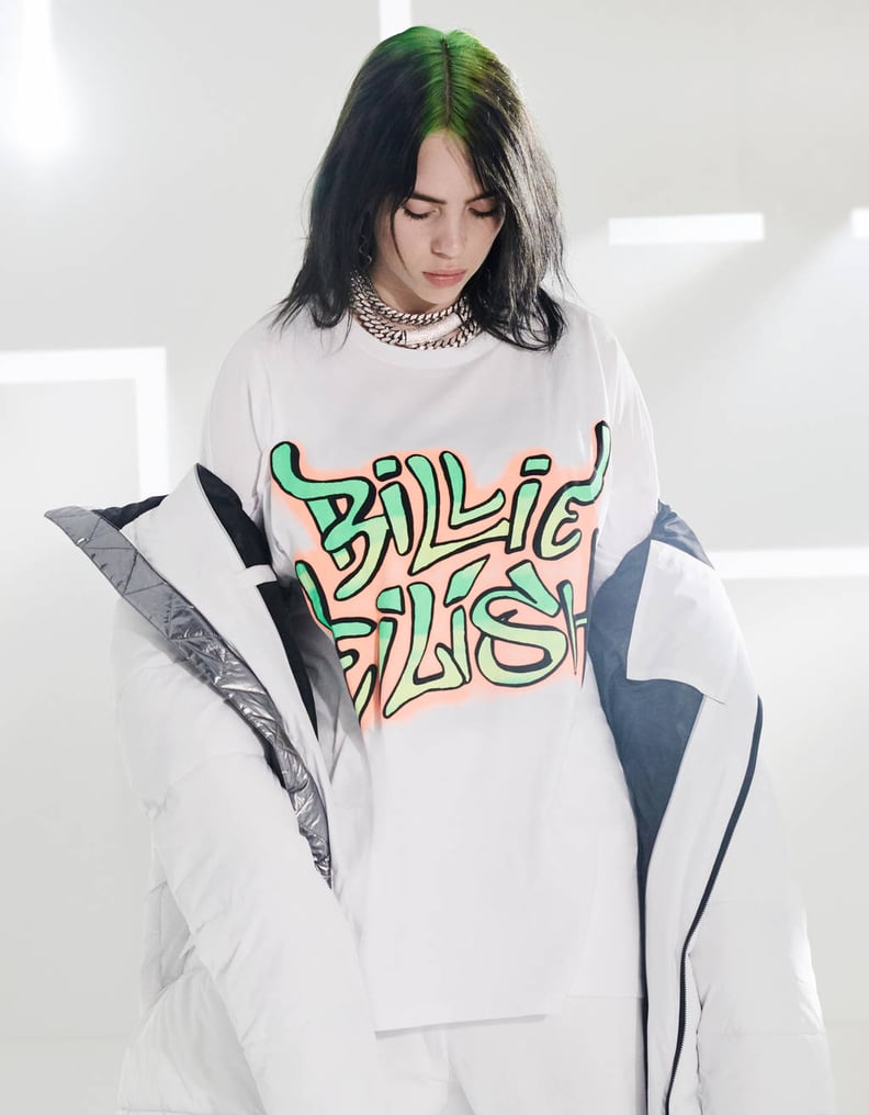 Billie Eilish x Bershka Graffiti Print T-Shirt