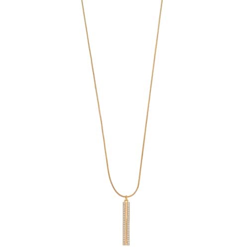 Nine West Pave Stick Pendant Necklace