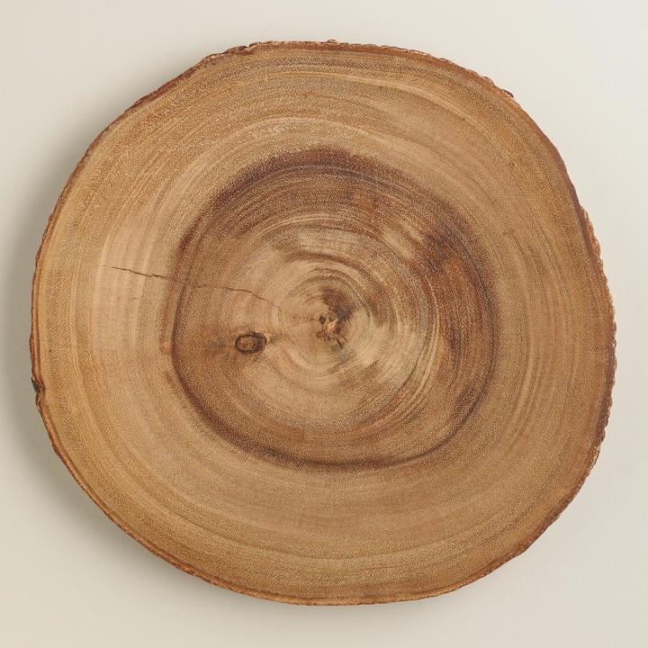Cost Plus World Market Wooden Bark Charger ($20)