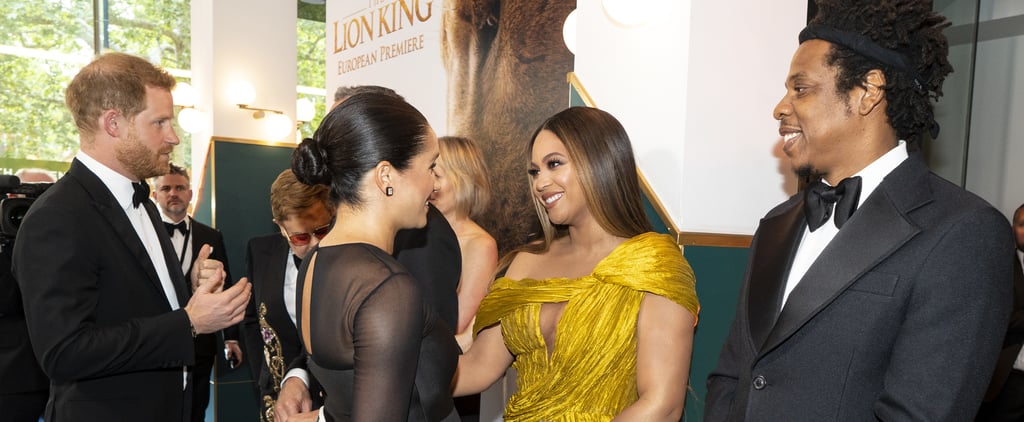 Beyoncé and Meghan Markle Meet at Lion King Premiere Video