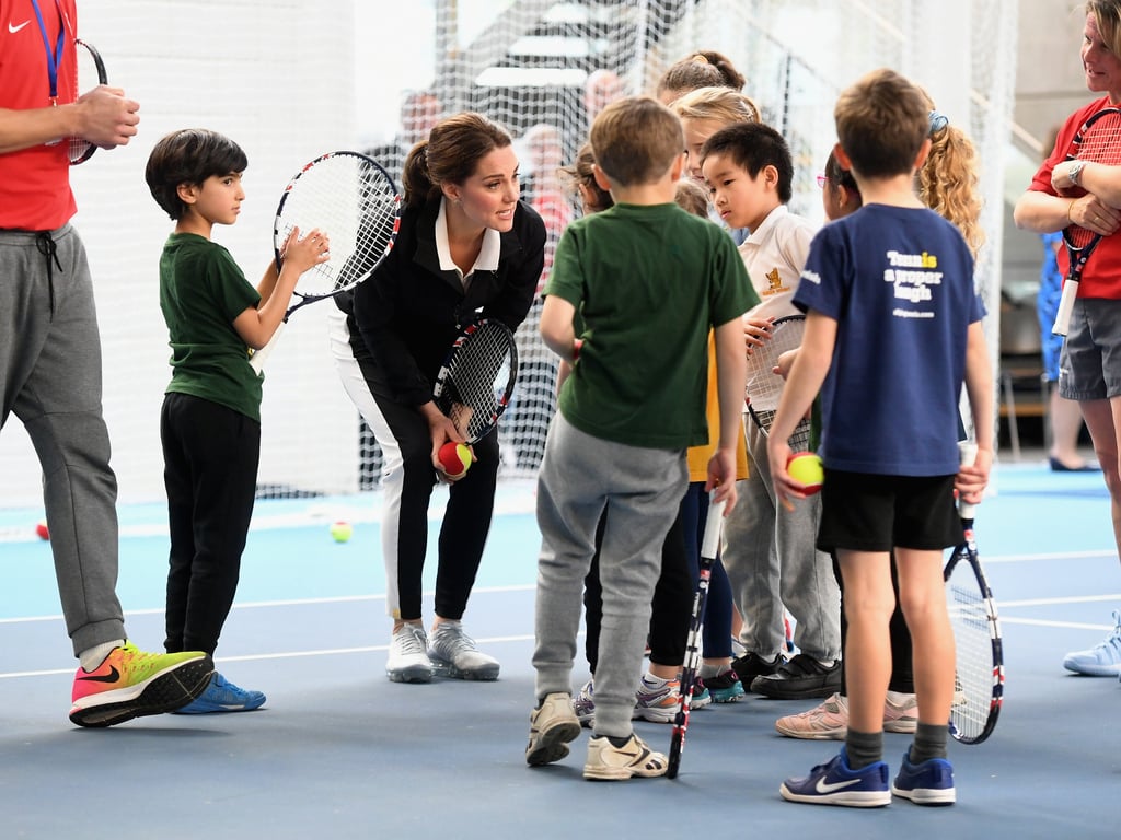 Kate Middleton Playing Tennis in London October 2017