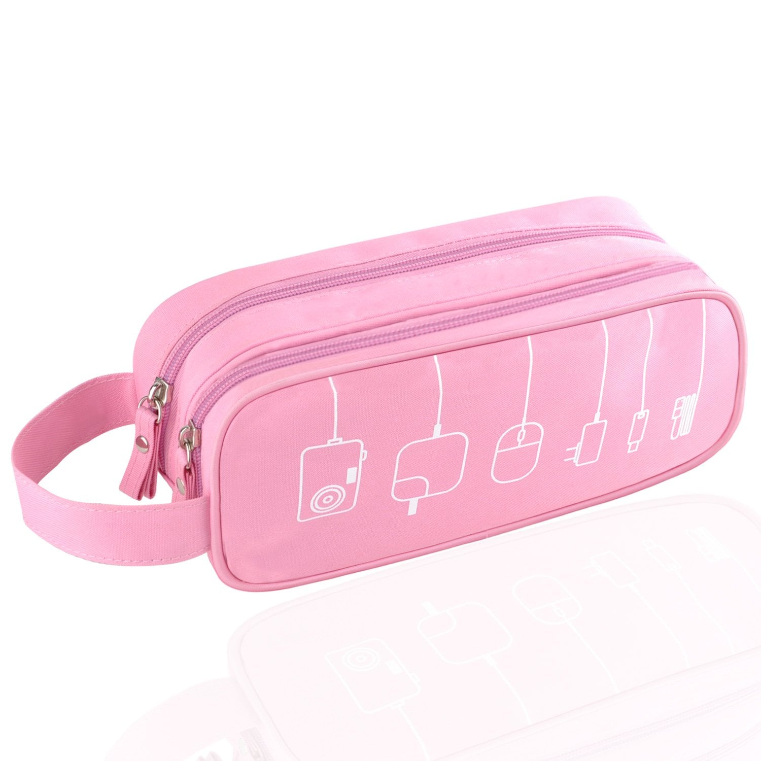 Travel Cord Organizer Pouch - Pink – Funky Monkey Fashion Accessories