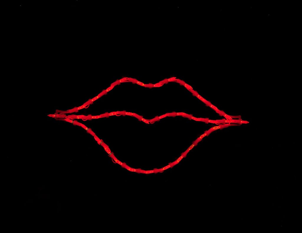 LED Lighted Red Hot Lips Valentine's Day Window Silhouette  ($14)