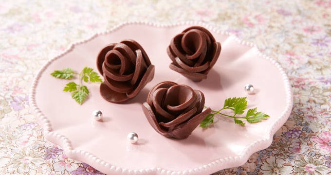 Shaped Into Chocolate Roses
