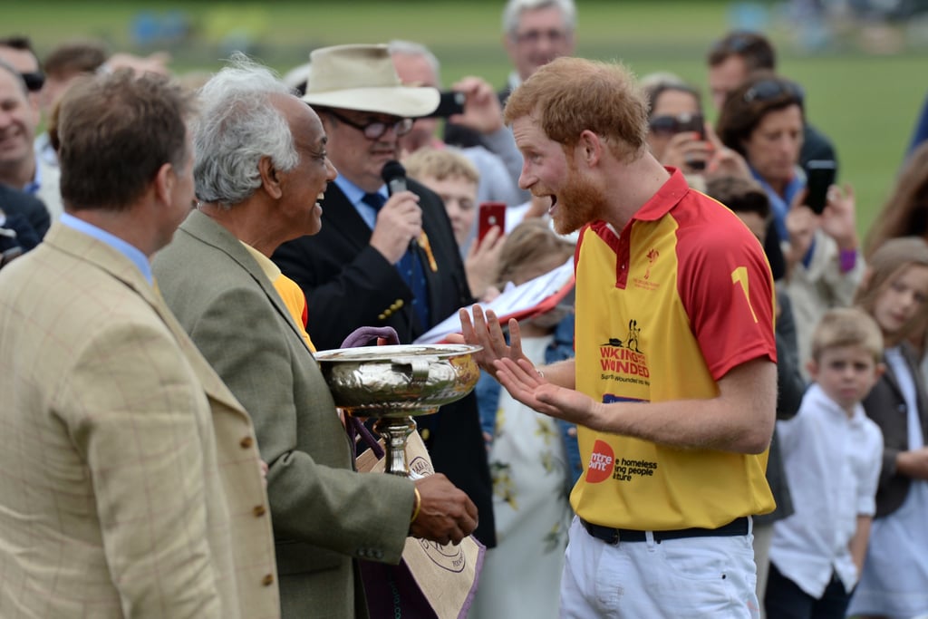 William and Harry at Polo Charity Match in England July 2017