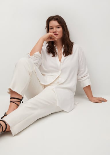 Mango Flowy Linen Shirt