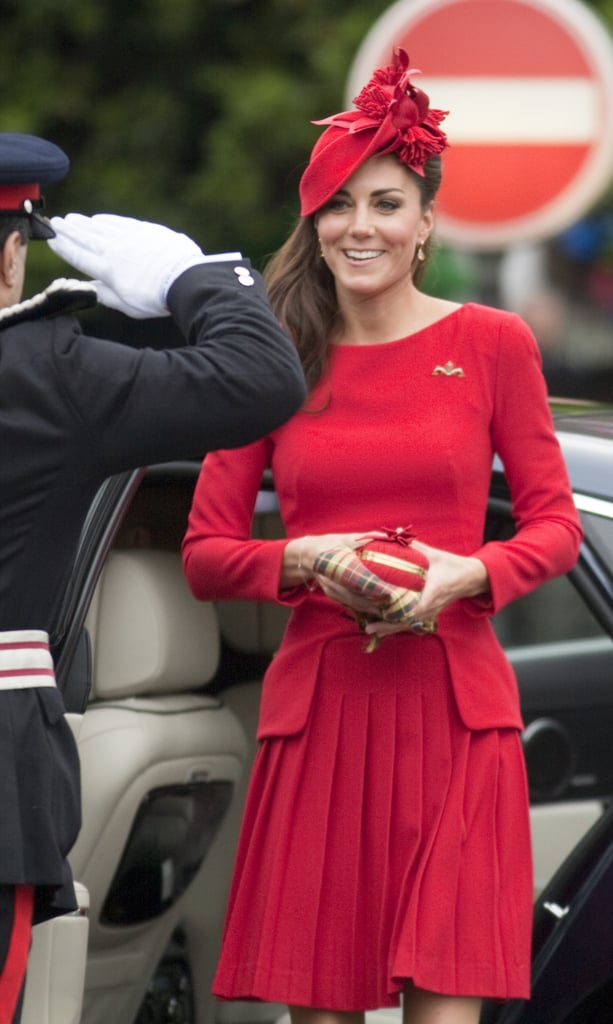 Kate wearing Alexander McQueen in September 2012.