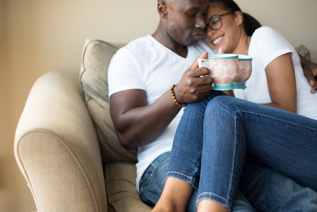 Casual Home Engagement Shoot Popsugar Love And Sex 2711