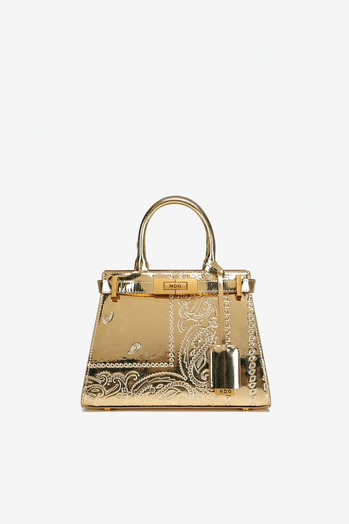 NDG 250MM Gold Paisley Bag