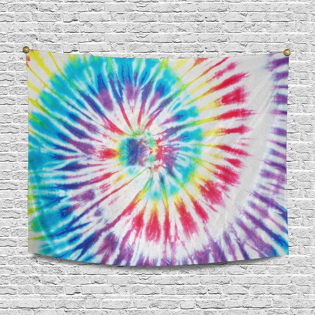 Interestprint Abstract Colourful Spiral Tie-Dye Wall Hanging