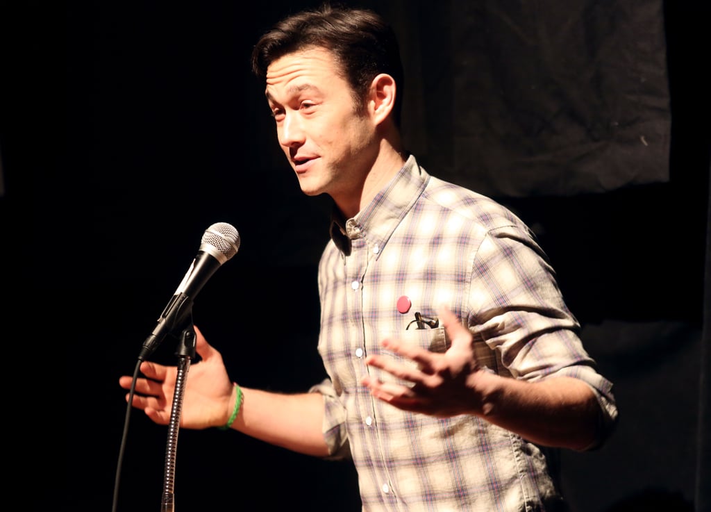 Joseph Gordon-Levitt spoke at the premiere of HitRecord on TV, his crowd-sourced show, on Friday.