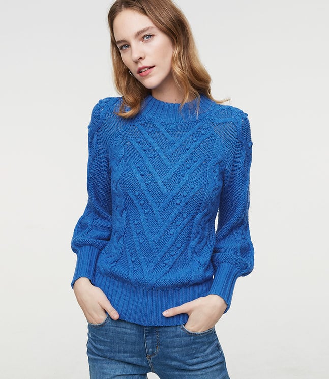 LOFT Stitchy Cable Sweater