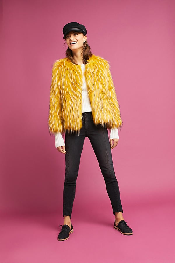 Seen Worn Kept Canary Faux Fur Coat