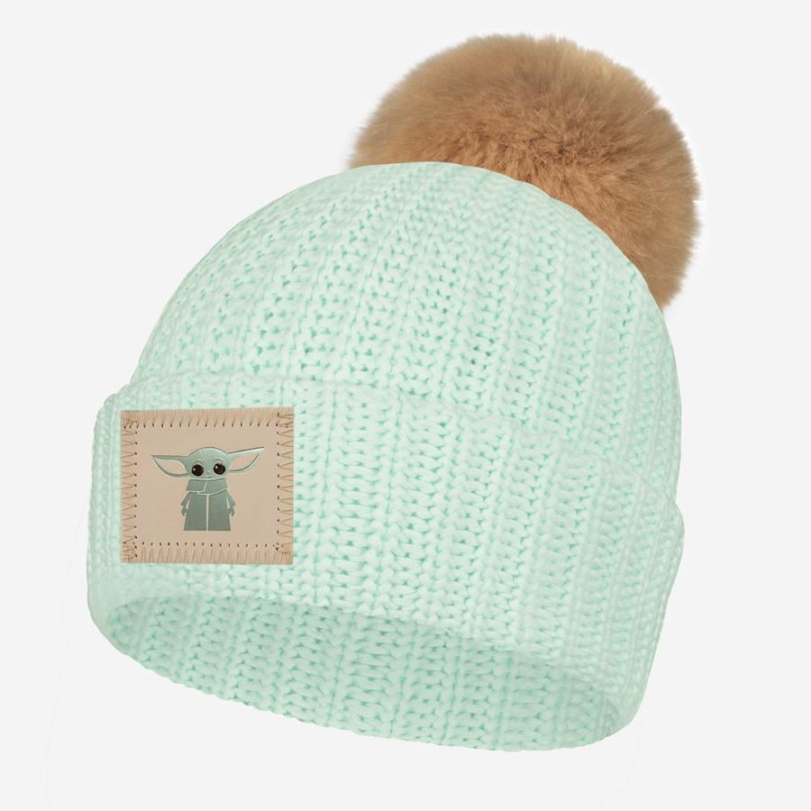 Child Baby Yoda Pom Beanie 