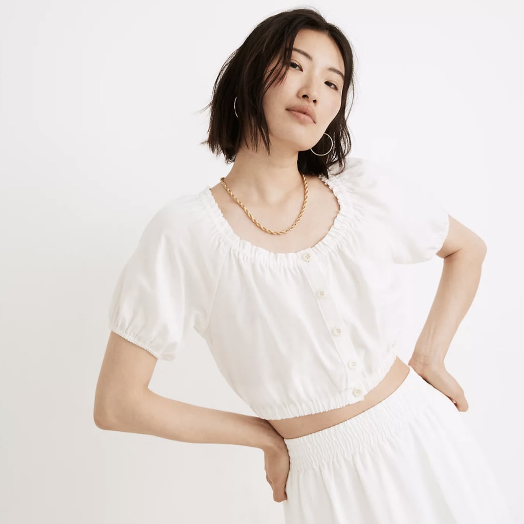 Bubble-Sleeve Tiered Midi Dress | When 
