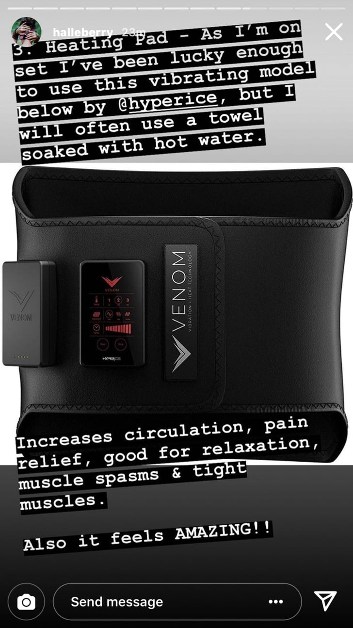 She Uses a Heating Pad For Tight Muscles and to Relax Halle Berry