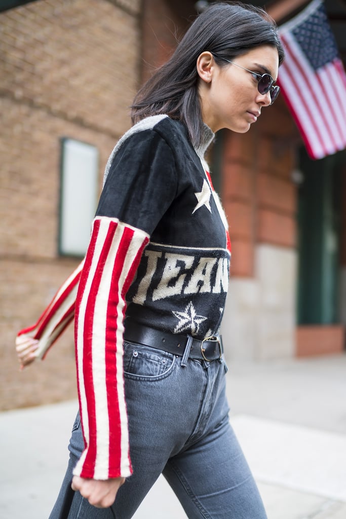 Kendall Jenner American Flag Sweater