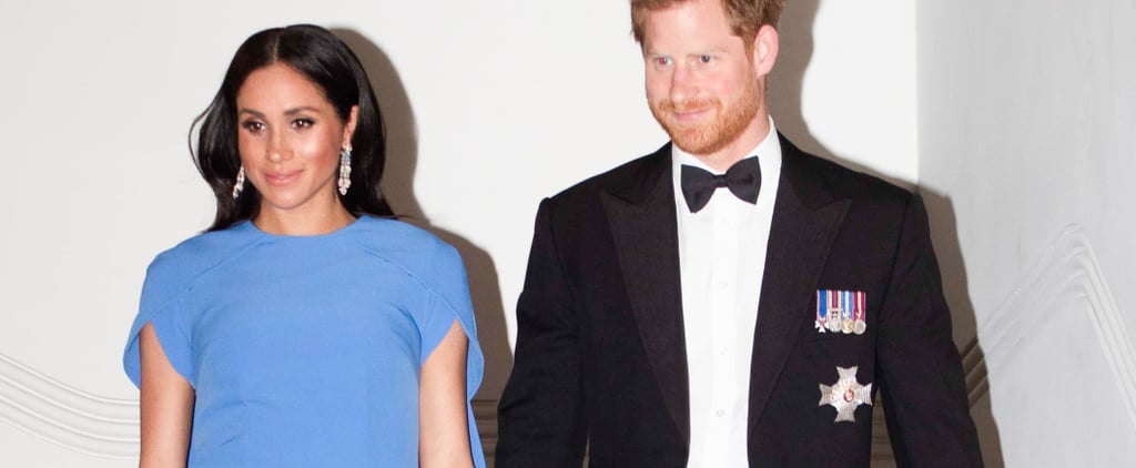 Meghan Markle Blue Safiyaa Dress in Fiji October 2018