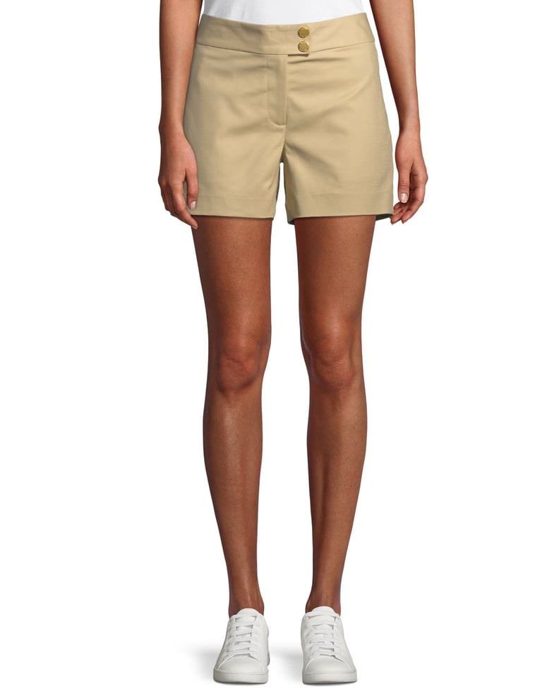 Michael Kors Cotton Snap-Waist Sailor Shorts
