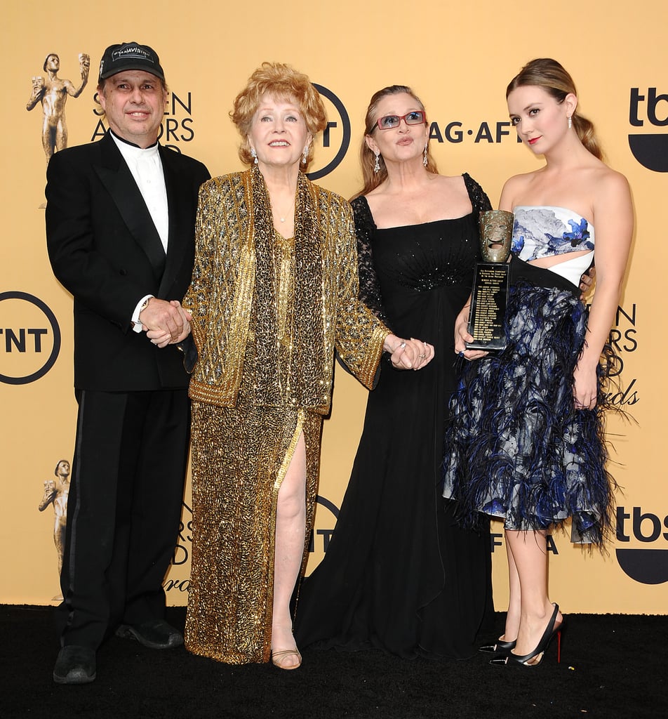 Billie Lourd, Carrie Fisher, Debbie Reynolds at SAG Awards