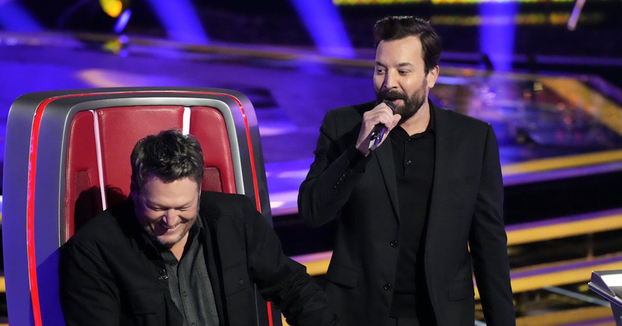 Watch Jimmy Fallon Prank Blake Shelton and Kelly Clarkson by Auditioning For 