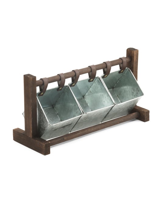 Desktop Swing Metal Storage Pockets