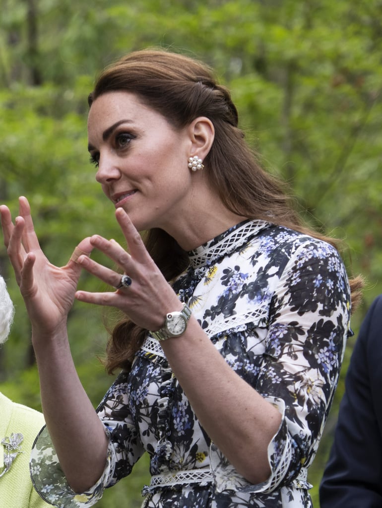 Kate Middleton's Braided Half-Up Hairstyle, 2019