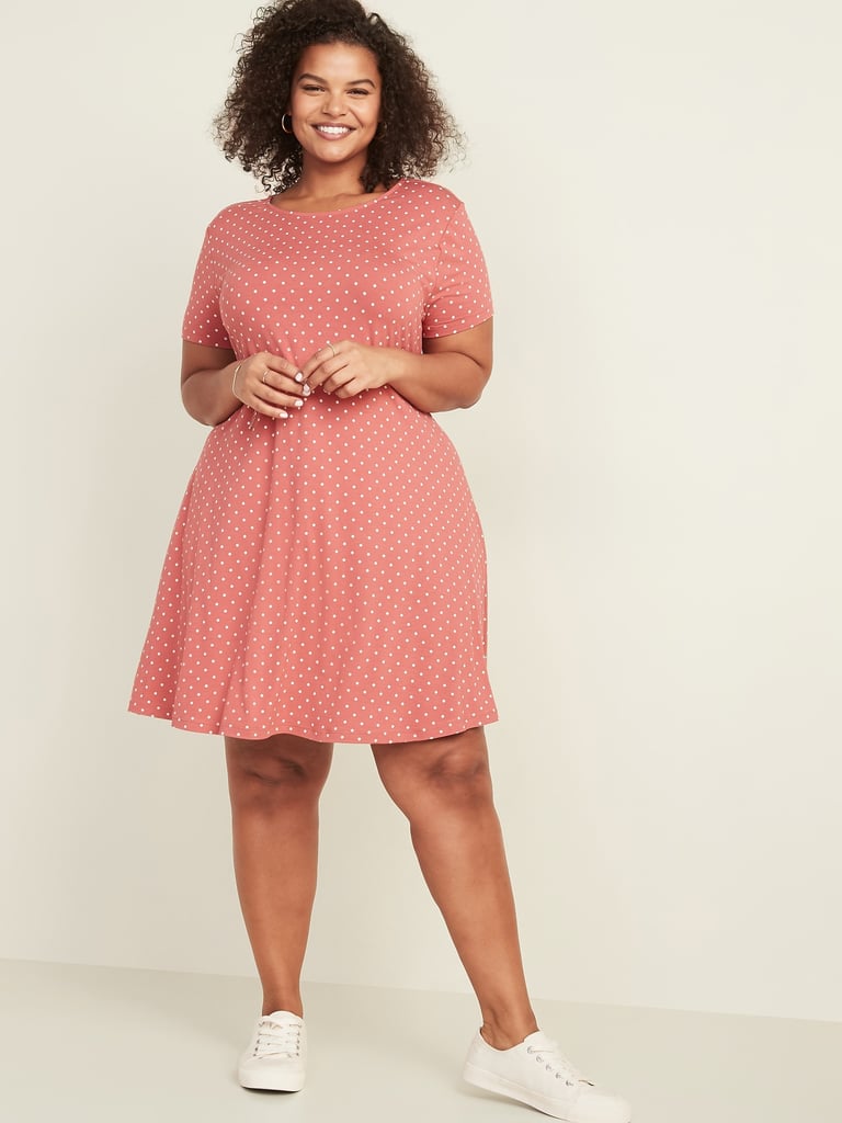 old navy jersey knit swing dress