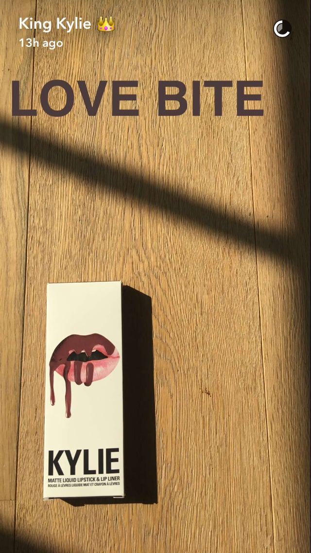 Kylie Lip Kit in Love Bite