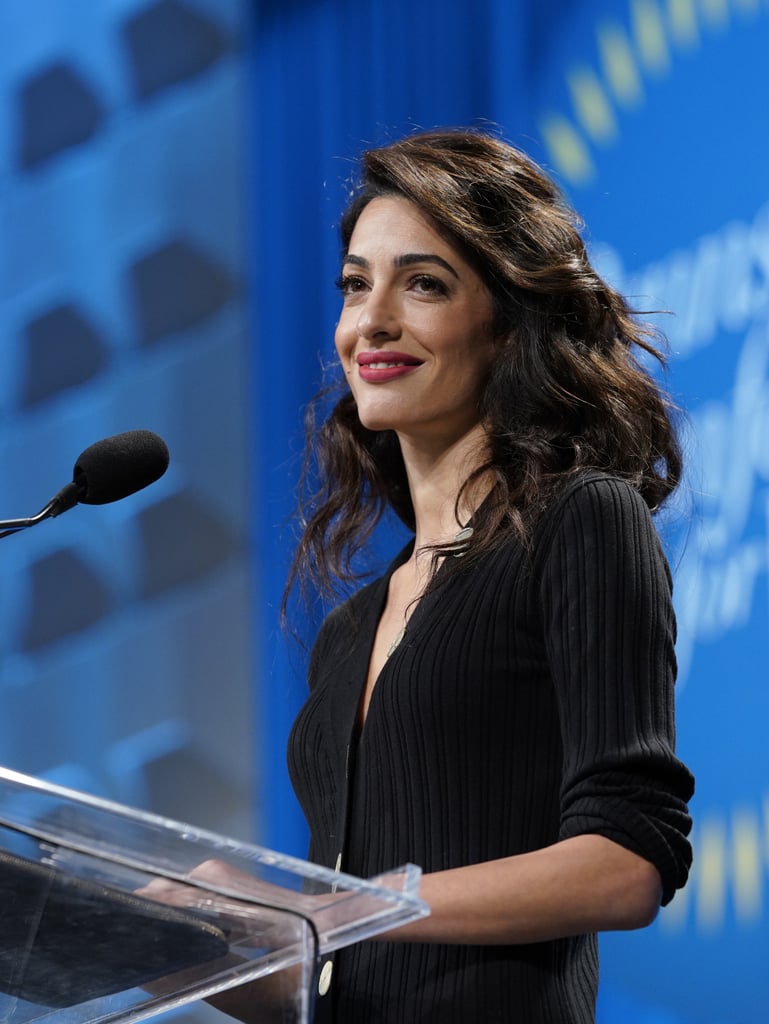 Amal Clooney Paule Ka Black Sweater Dress