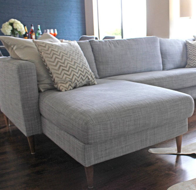 Switch Out Legs How To Make An Old Sofa Look Brand New