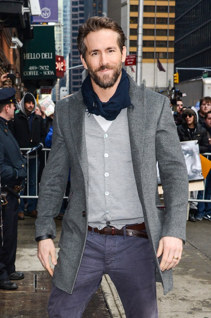 Ryan Reynolds couldn't have looked more handsome outside the Late Show With David Letterman in NYC on Wednesday.