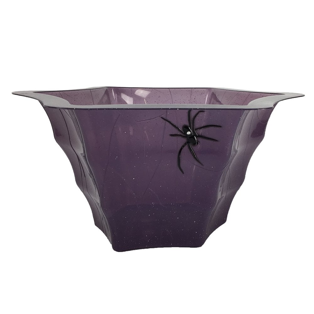 Purple Spiderweb Punch Bowl