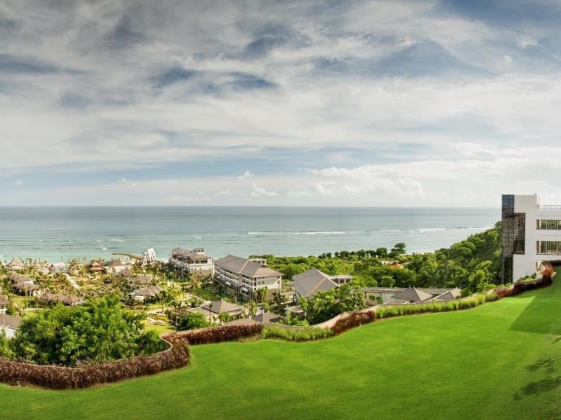 The sprawing grounds of the The Ritz-Carlton, Bali resort.