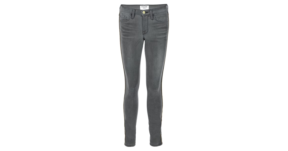 Frame Denim Le Skinny Zippered Outseam Jean in Thacher ($249) | Spring ...