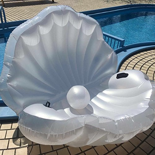 Giant Inflatable Seashell Pool Float 