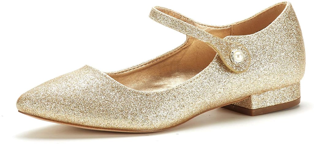 DREAM PAIRS Glitter Flats