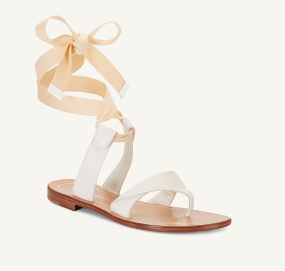 Sarah Flint Grear Sandle in White Vachetta