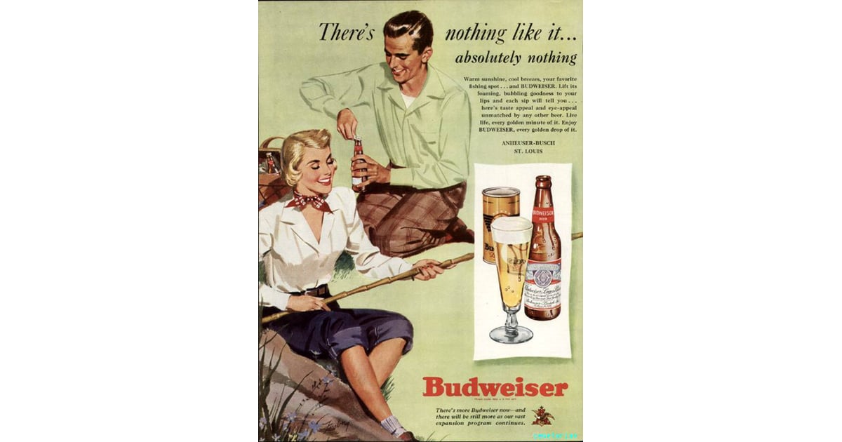 Does drinking beer make fishing less boring? Vintage Beer Ads For