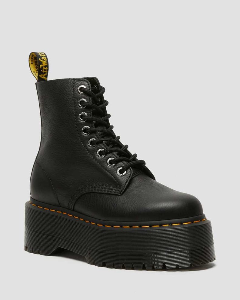 Lace-Up Boots: Dr Martens 1460 Pascal Max Leather Platform Boots