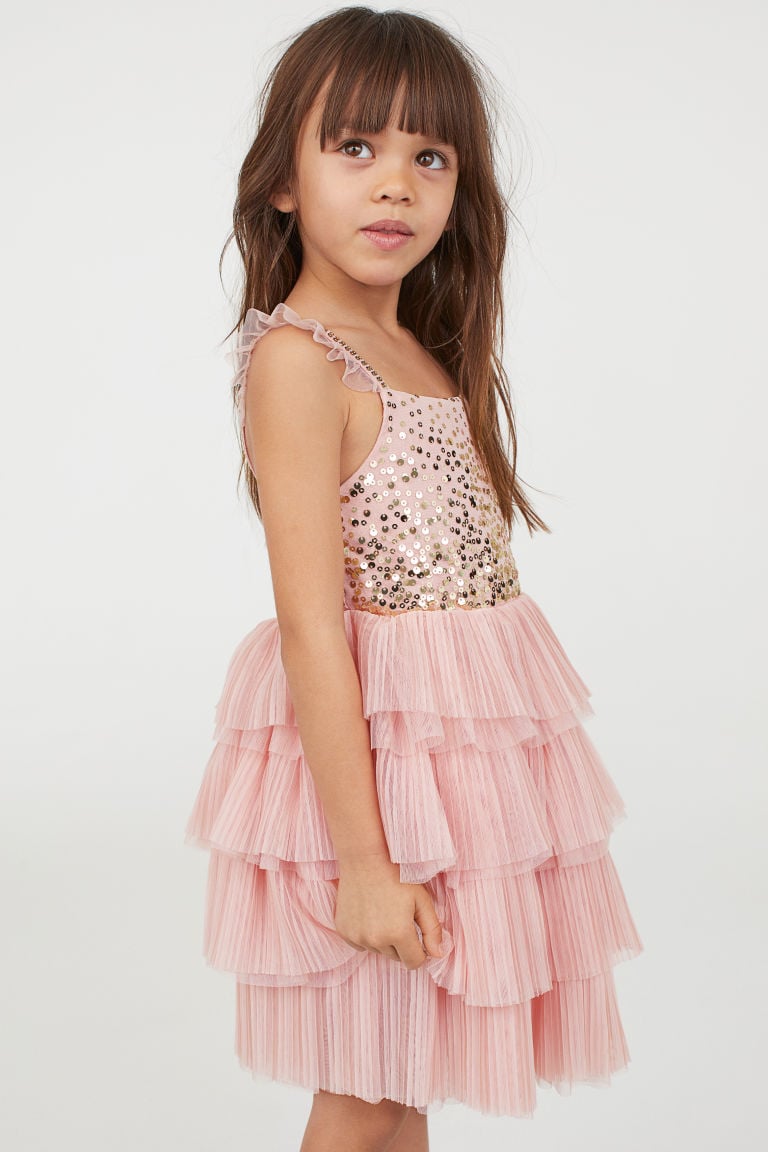 H&M Tulle Dress With Sequins