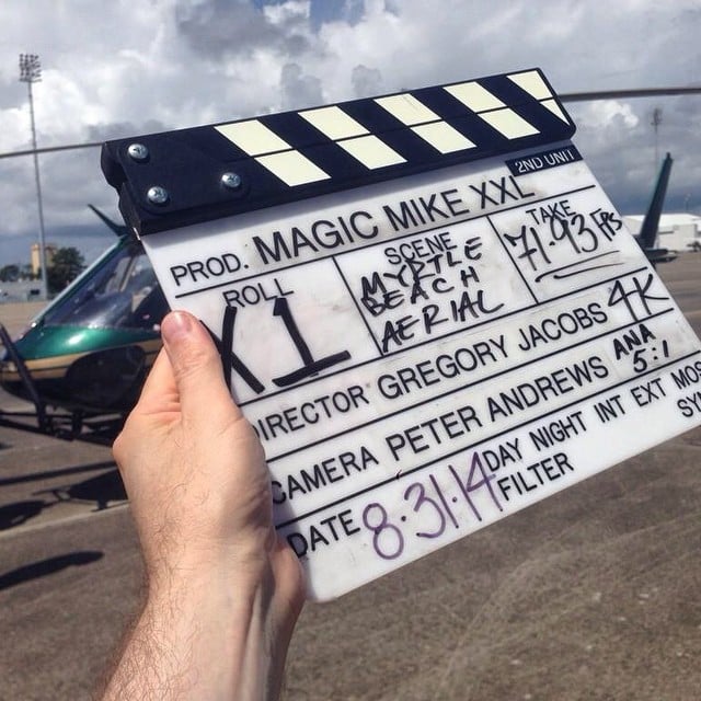 Steven Soderbergh, who is serving as cinematographer and assistant director this time around (under the name Peter Andrews) snapped the first picture from the set and got us all excited.