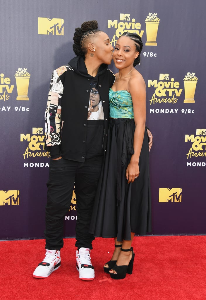 Lena Waithe and Alana Mayo at MTV Movie and TV Awards 2018