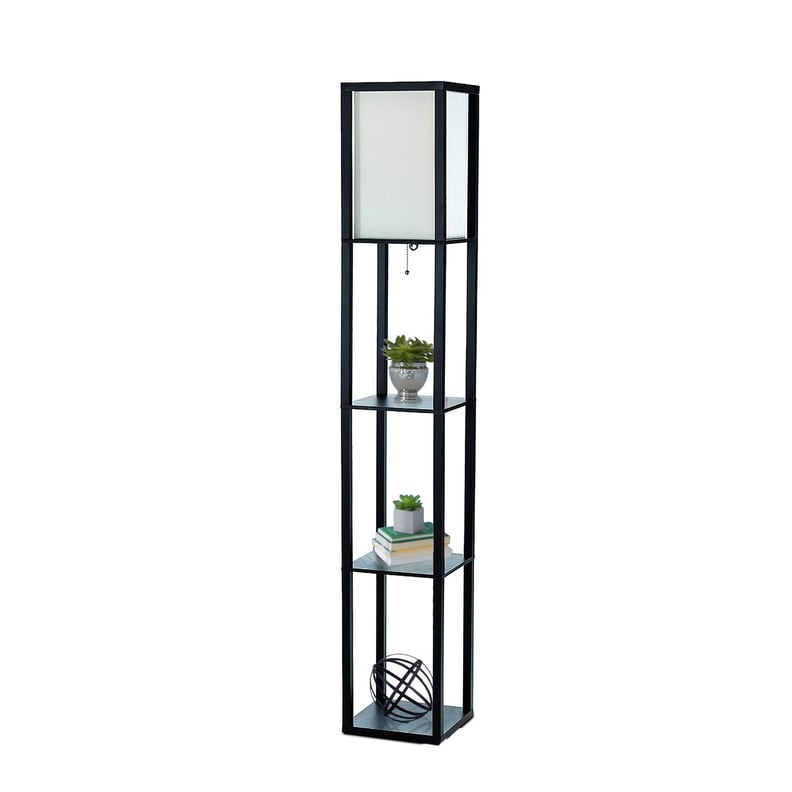 Simple Designs Home Etagere Organizer Storage Lamp