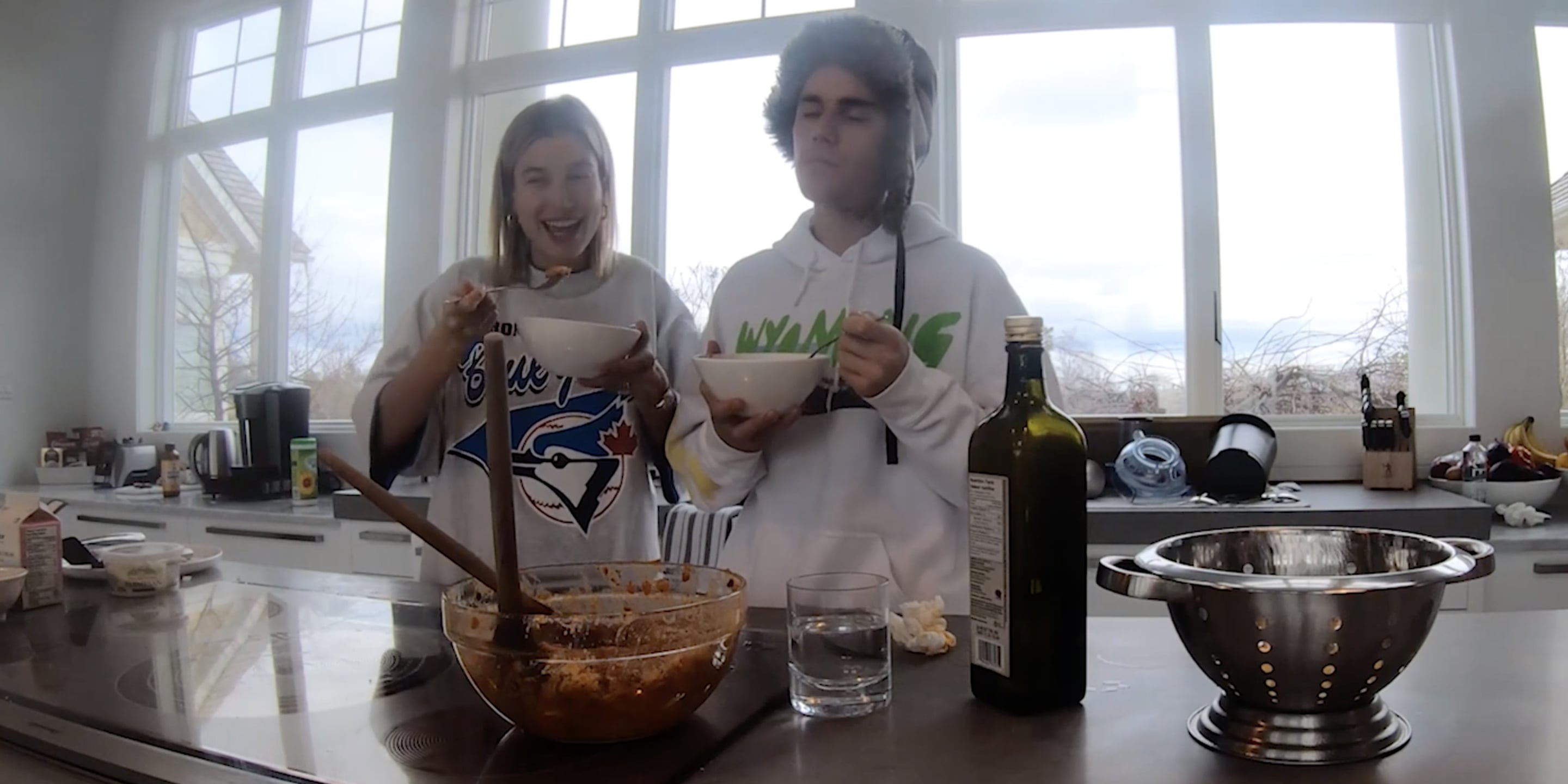 Watch Justin and Hailey Bieber Make Their Favorite Pasta POPSUGAR Food