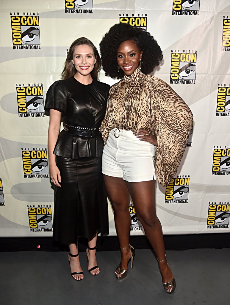 Pictured: Elizabeth Olsen and Teyonah Parris at San Diego Comic-Con.